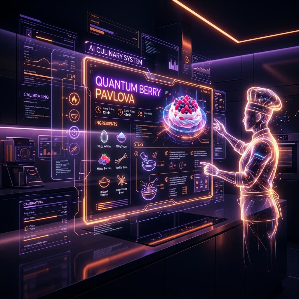 Futuristic AI Chef Interface